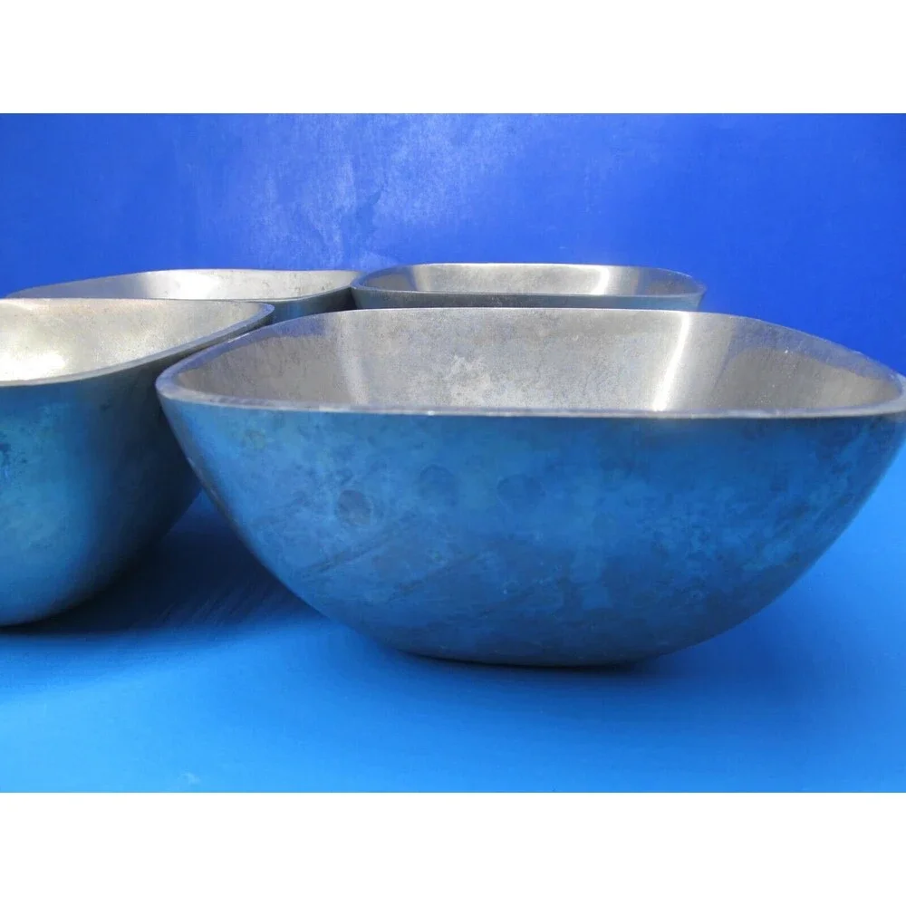 Pottery Barn Barona Set Of 4 Metal 6 3/8